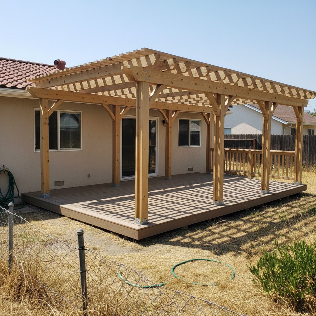 Deck Repair completed by Omega Deck Company in Roseville, CA