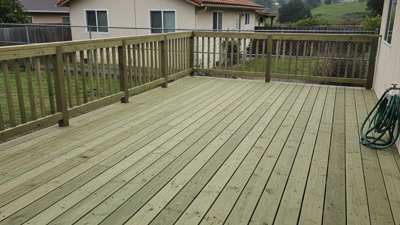 Multi-Level Deck Construction completed by Omega Deck Company in Woodland, CA