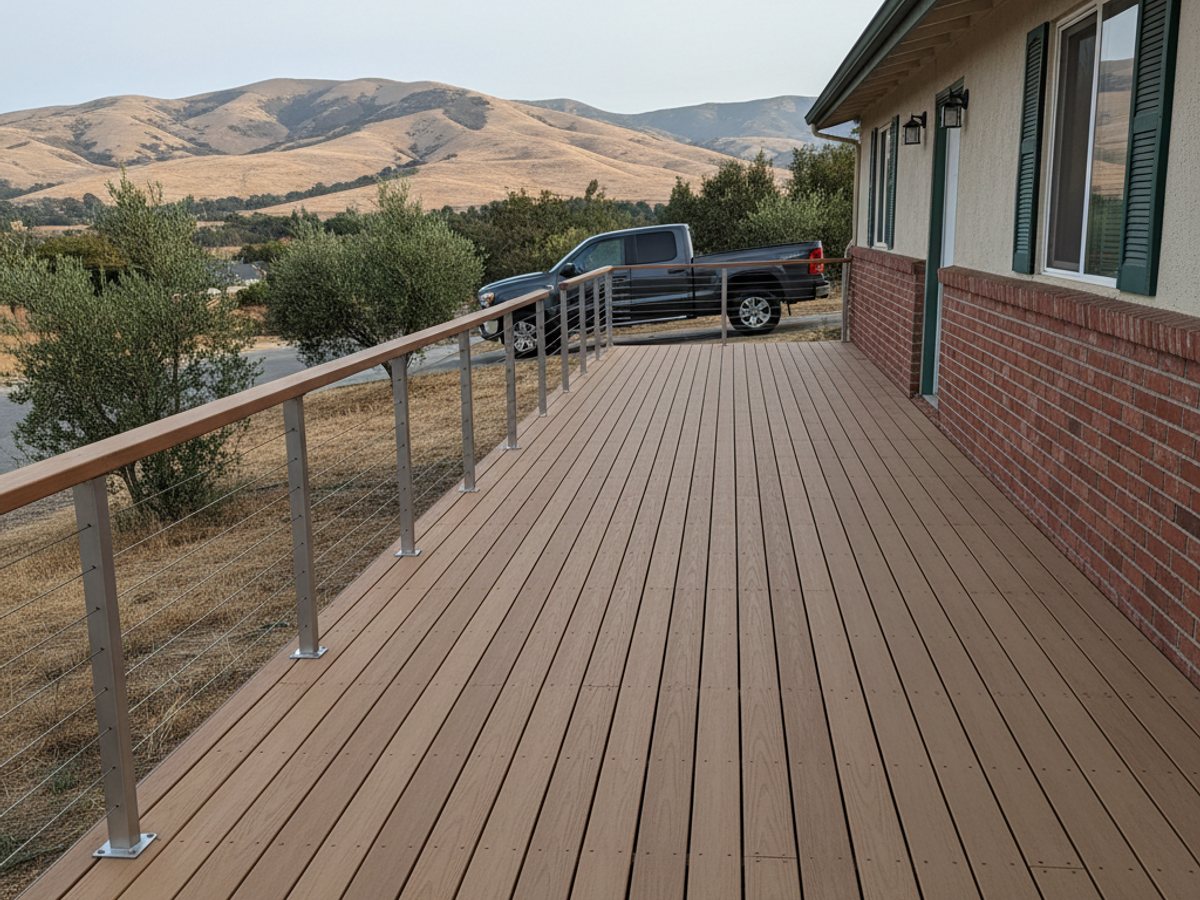 Deck Staining & Sealing completed by Omega Deck Company in Roseville, CA
